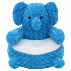 Плюшена играчка слонче, синьо 