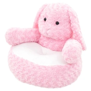 Плюшена играчка заек, плюш, розова