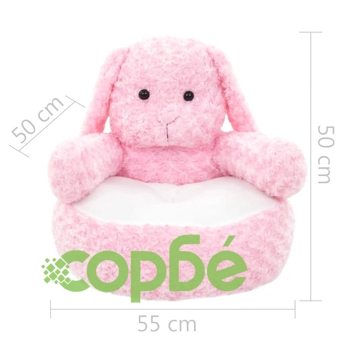 Плюшена играчка заек, плюш, розова ➤ топ цена ➤ sorbe.bg