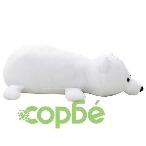 Плюшена играчка полярна мечка, бяла ➤ топ цена ➤ sorbe.bg