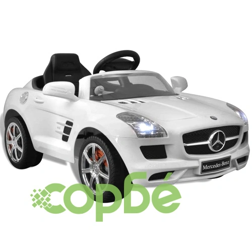 Детска кола Mercedes Benz, акумулаторна батерия, дистанционно, бяла ➤ топ цена ➤ sorbe.bg