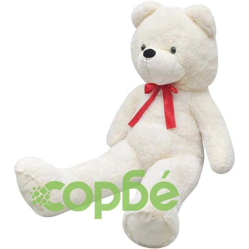 Мека плюшена играчка мече XXL бяло 135 см  ➤ топ цена ➤ sorbe.bg