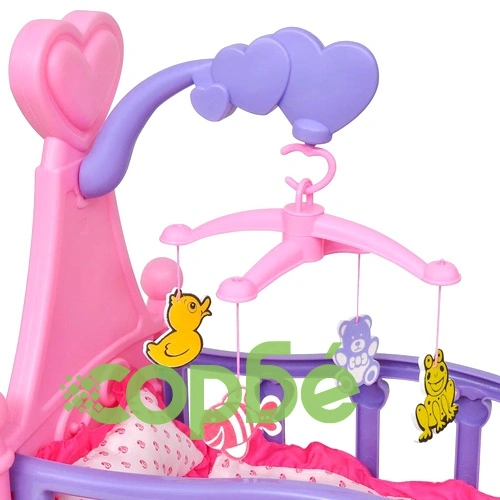 Креватче за кукли, розово и лилаво ➤ топ цена ➤ sorbe.bg