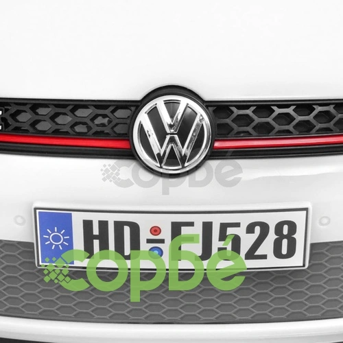 детска кола VW Golf GTI 7с дистанционно управление, бяла ➤ топ цена ➤ sorbe.bg