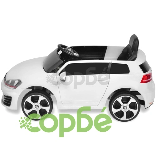 детска кола VW Golf GTI 7с дистанционно управление, бяла ➤ топ цена ➤ sorbe.bg