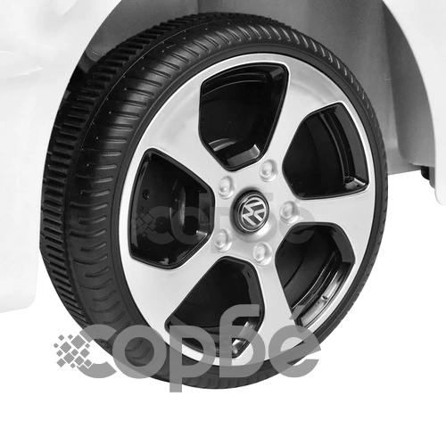 детска кола VW Golf GTI 7с дистанционно управление, бяла ➤ топ цена ➤ sorbe.bg