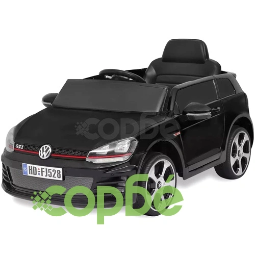 детска кола VW Golf GTI 7с дистанционно управление, черна ➤ топ цена ➤ sorbe.bg