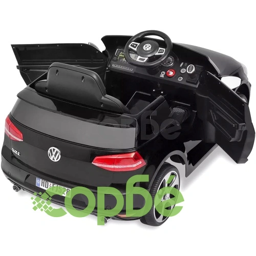 детска кола VW Golf GTI 7с дистанционно управление, черна ➤ топ цена ➤ sorbe.bg