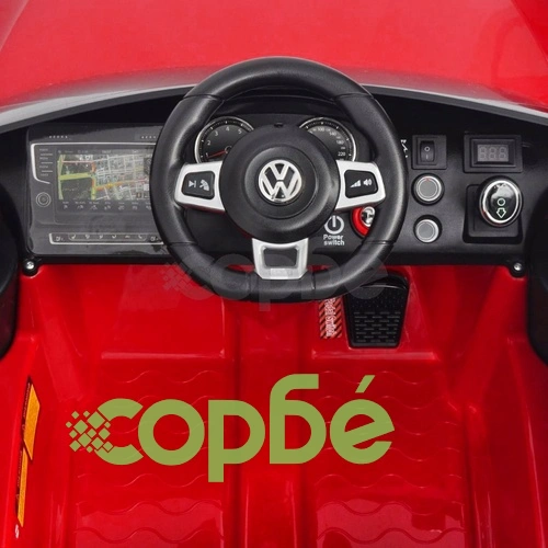 детска кола VW Golf GTI 7с дистанционно управление, червена ➤ топ цена ➤ sorbe.bg