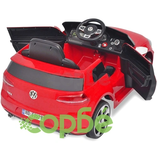 детска кола VW Golf GTI 7с дистанционно управление, червена ➤ топ цена ➤ sorbe.bg