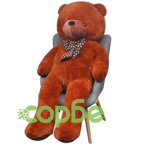 Плюшена играчка мече, кафява, 170 см ➤ топ цена ➤ sorbe.bg