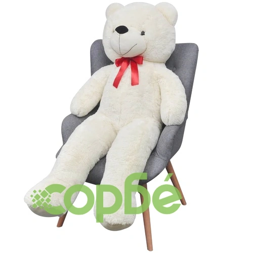 Плюшена играчка мече, бяла, 170 см ➤ топ цена ➤ sorbe.bg