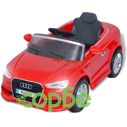 Електрически детски автомобил с дистанционно, Audi A3, червен  ➤ топ цена ➤ sorbe.bg