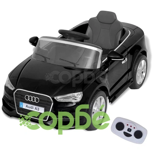 Електрически автомобил с дистанционно управление, Audi A3, черен ➤ топ цена ➤ sorbe.bg