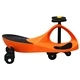 Въртяща се кола с клаксон тип играчка за яздене, оранжева