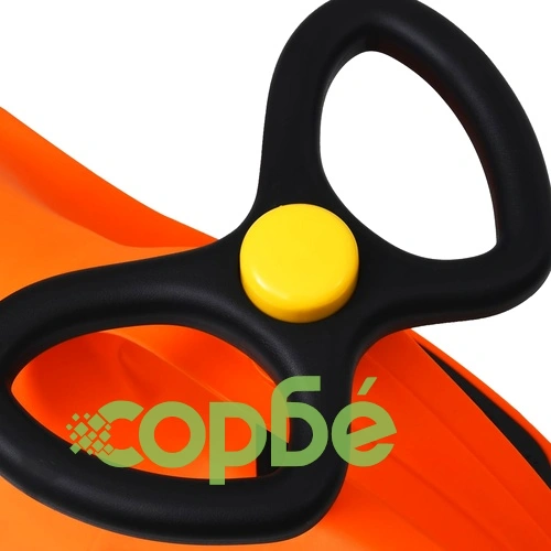 Въртяща се кола с клаксон тип играчка за яздене, оранжева ➤ топ цена ➤ sorbe.bg