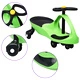 Въртяща се кола с клаксон тип играчка за яздене, зелена