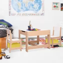 Детска масичка с 2 столчета, МДФ