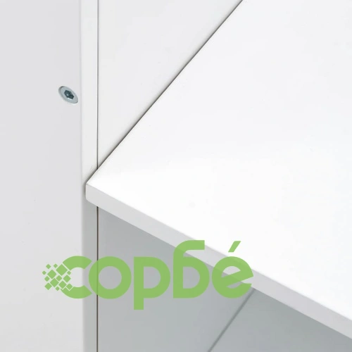 Детски шкаф с пейка, бял, 60x78x78 см, МДФ ➤ топ цена ➤ sorbe.bg