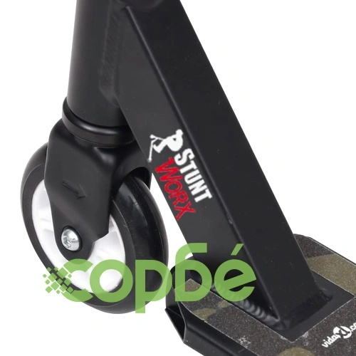 Скутер за каскади с алуминиево кормило, черен ➤ топ цена ➤ sorbe.bg