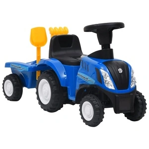 Детски трактор New Holland, син