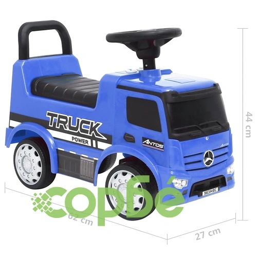 Количка за бутане Mercedes Benz камион синя ➤ топ цена ➤ sorbe.bg