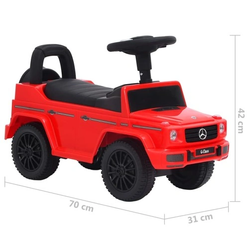 Количка за бутане Mercedes Benz G63 червена ➤ топ цена ➤ sorbe.bg