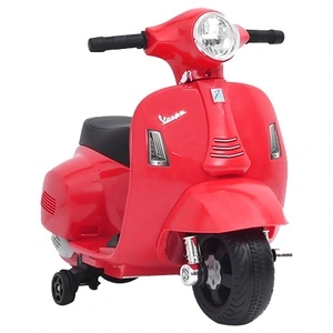 Електрическа играчка мотоциклет Vespa GTS300, червен