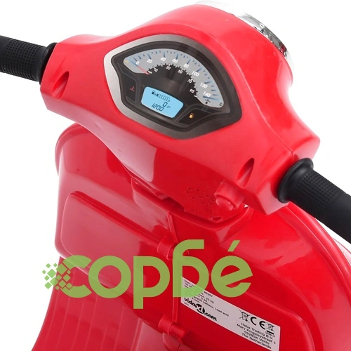 Електрическа играчка мотоциклет Vespa GTS300, червен ➤ топ цена ➤ sorbe.bg