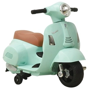 Електрическа играчка мотоциклет Vespa GTS300, зелен