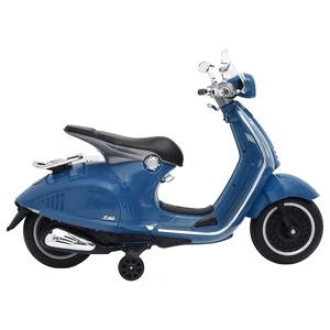 Електрически мотоциклет за деца Vespa GTS300 син