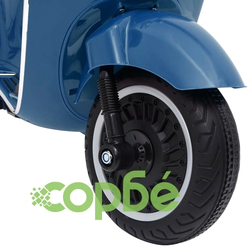 Електрически мотоциклет за деца Vespa GTS300 син ➤ топ цена ➤ sorbe.bg