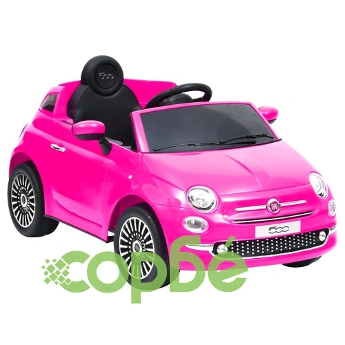 Детска електрическа кола Fiat 500, розова ➤ топ цена ➤ sorbe.bg