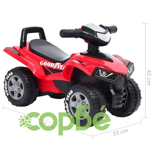 Детско ATV за бутане Good Year, червен ➤ топ цена ➤ sorbe.bg
