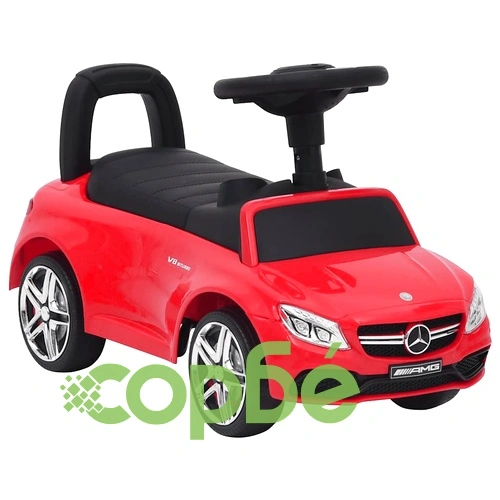 Количка за бутане Mercedes Benz C63 червена ➤ топ цена ➤ sorbe.bg