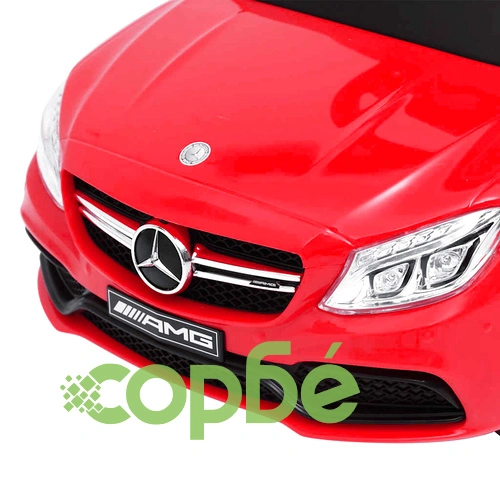 Количка за бутане Mercedes Benz C63 червена ➤ топ цена ➤ sorbe.bg