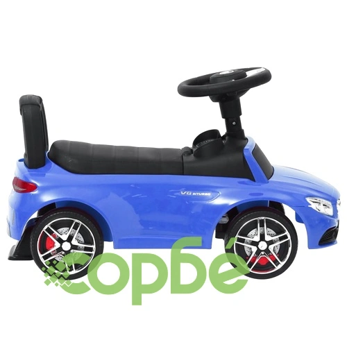 Количка за бутане Mercedes Benz C63 синя ➤ топ цена ➤ sorbe.bg