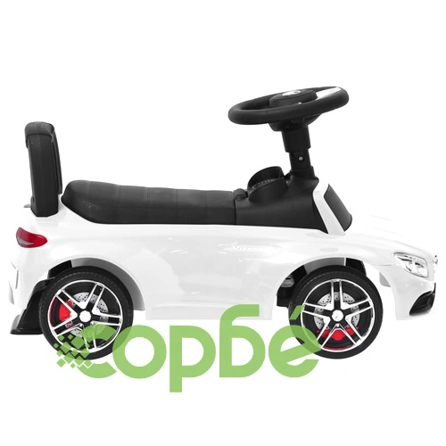 Количка за бутане Mercedes Benz C63 бяла ➤ топ цена ➤ sorbe.bg