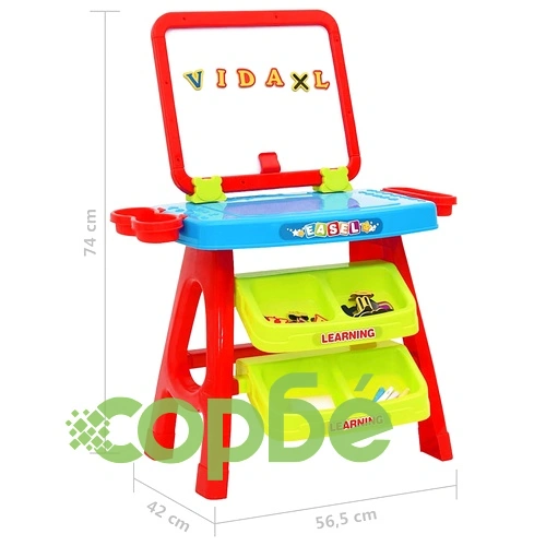 3-в-1 комплект от детски статив и учебно бюро за игра ➤ топ цена ➤ sorbe.bg