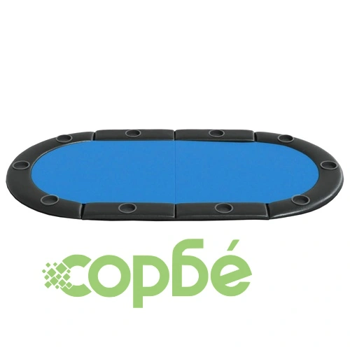 Сгъваем плот за покер за 10 играча, син, 208x106x3 см ➤ топ цена ➤ sorbe.bg