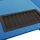 Покер маса за 10 играча с поставка за чипове синя 160x80x75 см