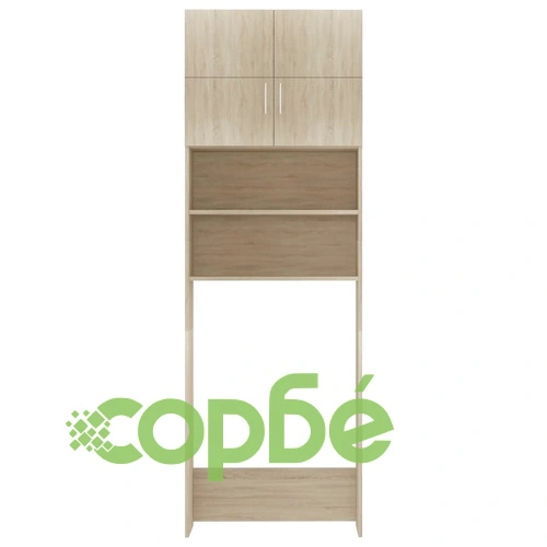 Шкаф за пералня, дъб сонома, 64x25,5x190 см, инженерно дърво ➤ топ цена ➤ sorbe.bg