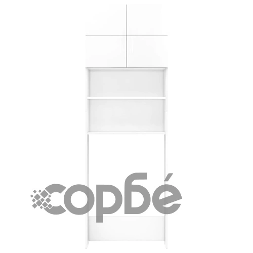 Шкаф за пералня, бял гланц, 64x25,5x190 см ➤ топ цена ➤ sorbe.bg