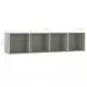 Библиотека/ТВ шкаф, бетонно сива, 143x30x36 см