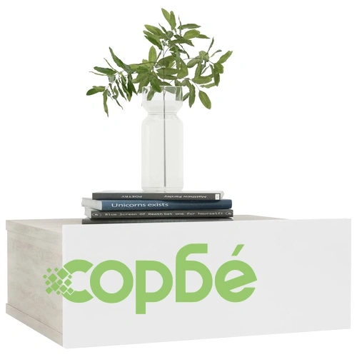 Нощни шкафчета за стена 2 бр бяло и дъб сонома 40x30x15 см ➤ топ цена ➤ sorbe.bg