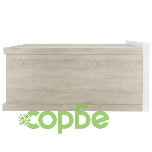 Нощни шкафчета за стена 2 бр бяло и дъб сонома 40x30x15 см ➤ топ цена ➤ sorbe.bg