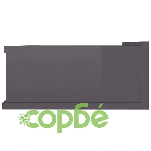 Нощни шкафчета за стена 2 бр сив силен гланц 40x30x15 см ➤ топ цена ➤ sorbe.bg