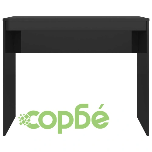 Бюро, черен гланц, 90x40x72 см, инженерно дърво ➤ топ цена ➤ sorbe.bg