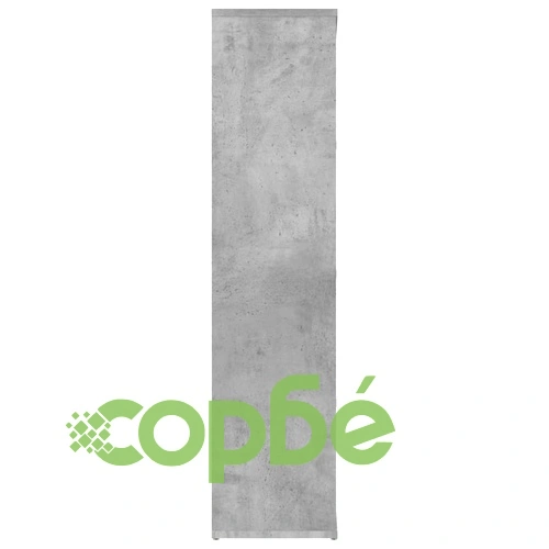 Шкаф библиотека, бетонно сив, 50x25x106 см, инженерно дърво ➤ топ цена ➤ sorbe.bg