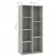 Шкаф библиотека, бетонно сив, 50x25x106 см, ПДЧ